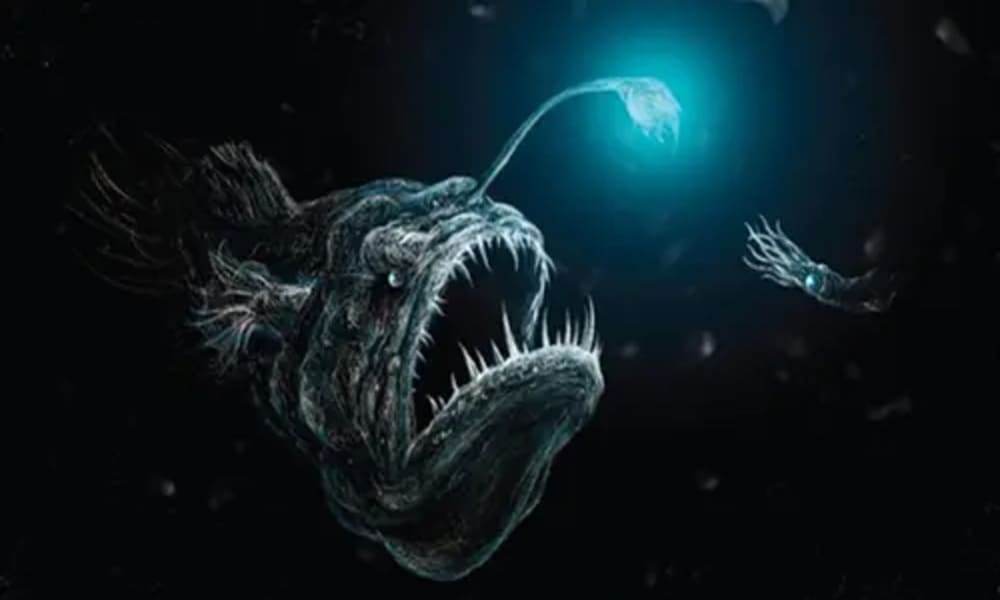 Ikan Angler Predator Laut Dalam Dengan Umpan Bioluminescent