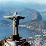 Rio De Janeiro Brasil Pantai Copacabana Pão de Açúcar Dan Patung Kristus Penebus